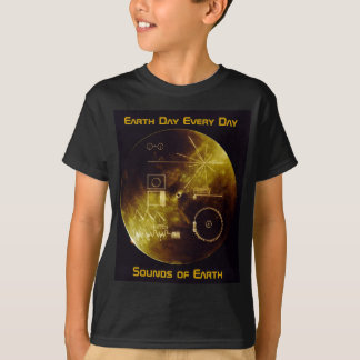 Earth Day - Voyager - Sounds of Earth gold record T-Shirt