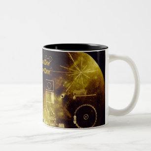 Earth Day - Voyager Sounds of Earth record Two-Tone Coffee Mug
