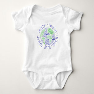 Earth Day Word Art T-Shirt Baby Bodysuit