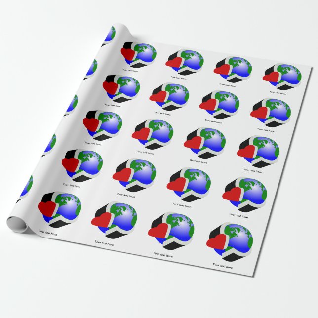 Earth Day Wrapping Paper (Unrolled)