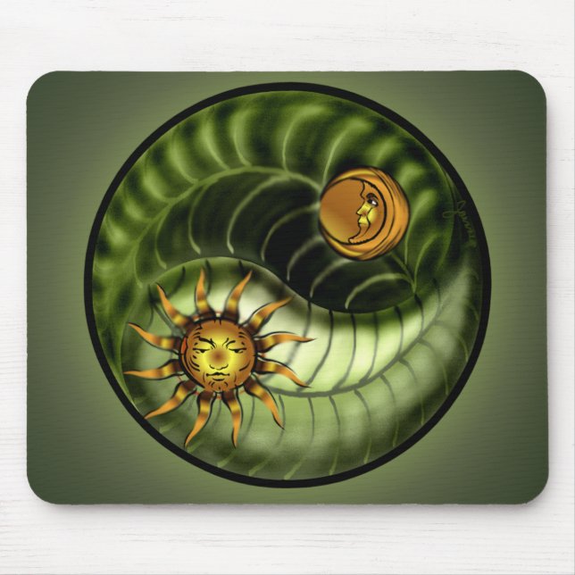 Earth Day Yin Yang Mousepad (Front)