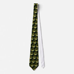 Earth Day Yin Yang Orbit Tie