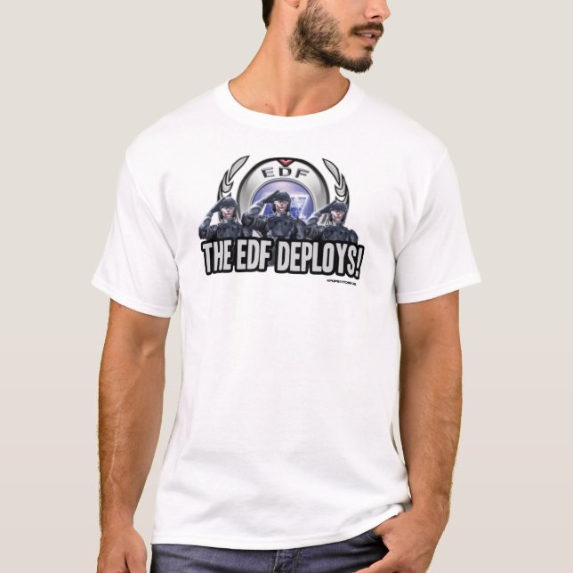 Earth Defence Force The EDF Deploys!  Essential T- T-Shirt (Front)