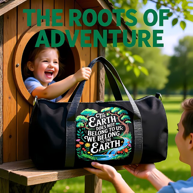Earth Does Not Belong To Us Duffle Bag (Creator Uploaded)