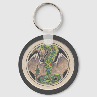 Earth Dragon Keychain