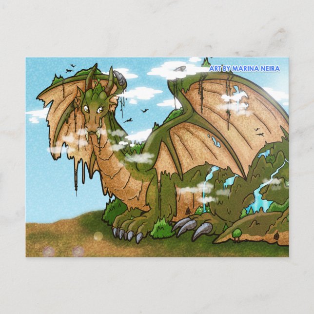 Earth Dragon Mountain Postcard (Front)