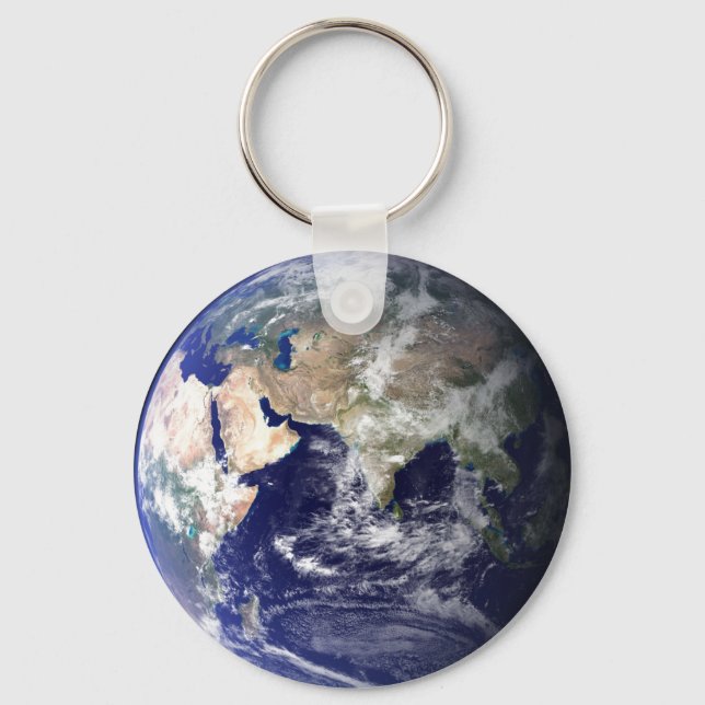 Earth Eastern Hemisphere keychain (Front)