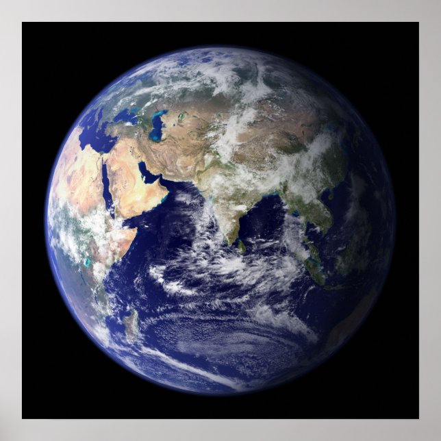 Earth Eastern Hemisphere poster (Front)