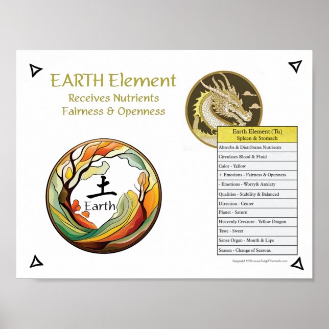 Earth Element Acupuncture Poster (Front)