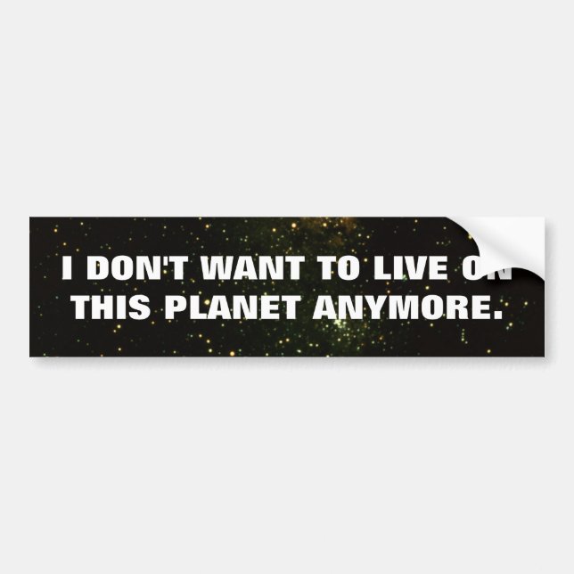 Earth Emigration Bumper Sticker (Front)
