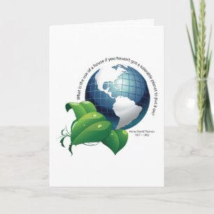 Earth Environment ~ Henry David Thoreau Quote Card