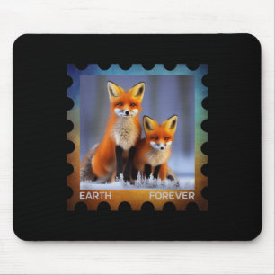 Earth Forever Environmental Protection Stamp Snow Mouse Mat