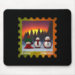 Earth Forever Environmental Protection Stamp Sunse Mouse Mat