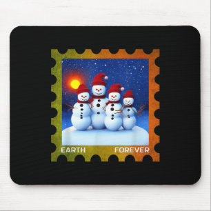 Earth Forever Environmental Protection Stamp Sunse Mouse Mat