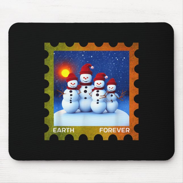 Earth Forever Environmental Protection Stamp Sunse Mouse Mat (Front)