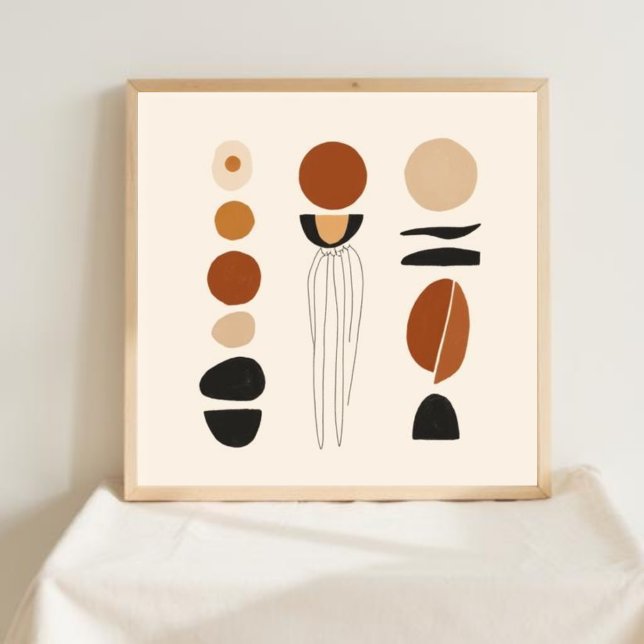 Earth & Form – Minimalist Botanical Art VII Poster (Creator Uploaded)