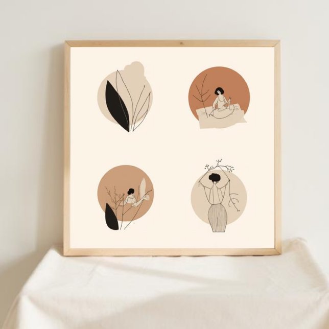 Earth & Form – Minimalist Botanical Art VIII Poster (Creator Uploaded)