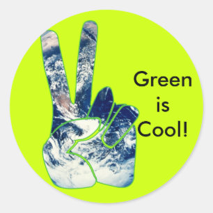 Earth Friendly Classic Round Sticker