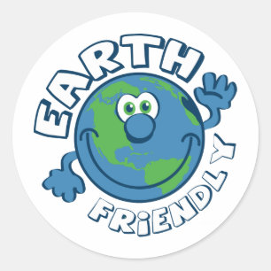 Earth Friendly Classic Round Sticker