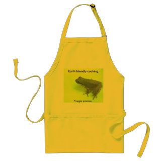 Earth friendly cooking. standard apron