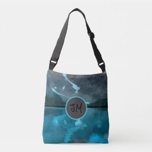 Earth Friendly Watercolor Mountains Tote Bag