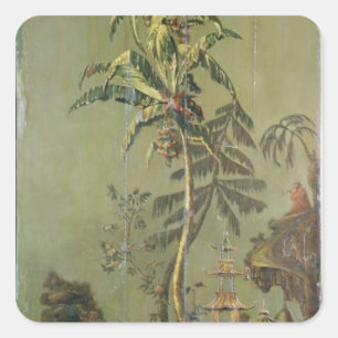 Earth, from a series of panels depicting square sticker