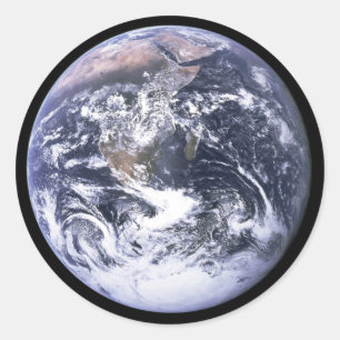 Earth from Apollo 17 Classic Round Sticker