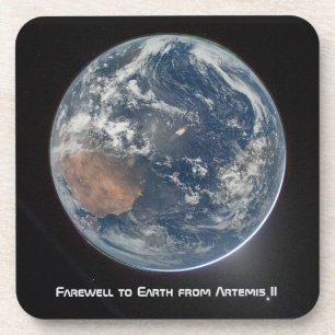 Earth From Artemis II Coaster