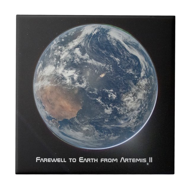 Earth From Artemis II Tile (Front)