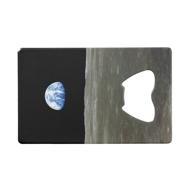 Earth from Moon in Black Space: Earthrise (Front (Horizontal))