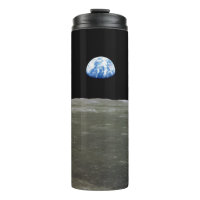 Earth from Moon in Black Space: Earthrise