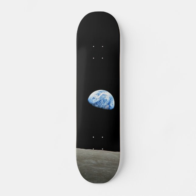 earth from moon space universe skateboard (Front)