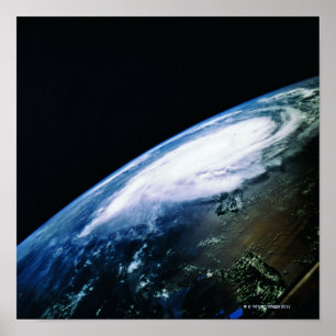 Earth from Satellite 3 Poster