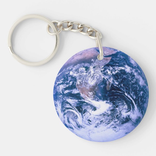 Earth From Space Blue Marble Key Ring (Front)