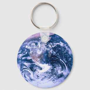 Earth From Space Blue Marble Key Ring