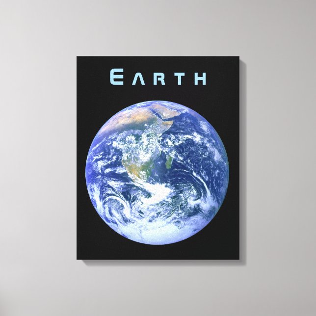 Earth From Space Canvas Print (Front)