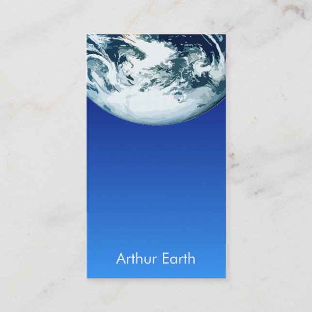 Earth from Space Card (Front)