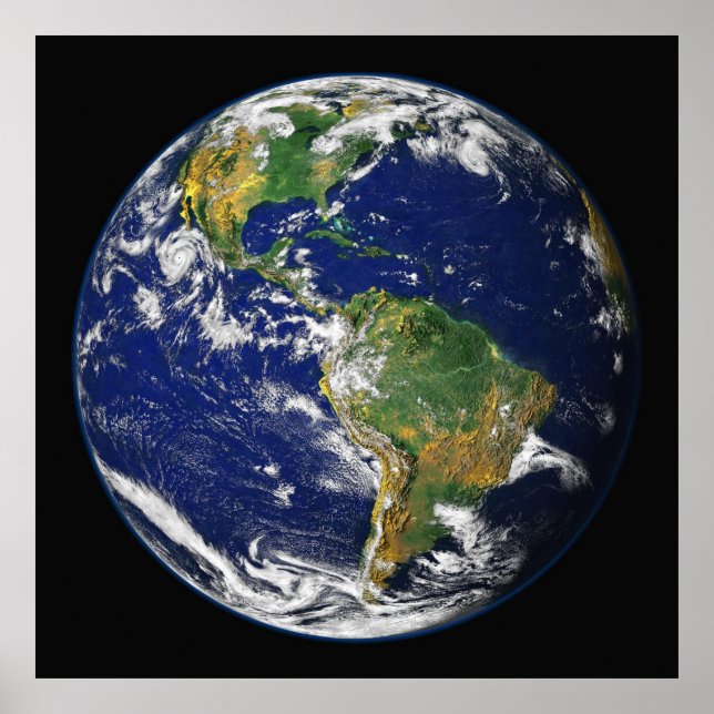 EARTH FROM SPACE Custom Wall Art Matte Poster (Front)