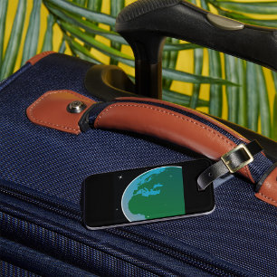 Earth From Space Luggage Tag