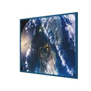 Earth from Space Shuttle Atlantis Canvas Print