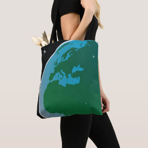 Earth From Space Tote Bag
