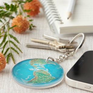Earth Globe 1 Key Ring