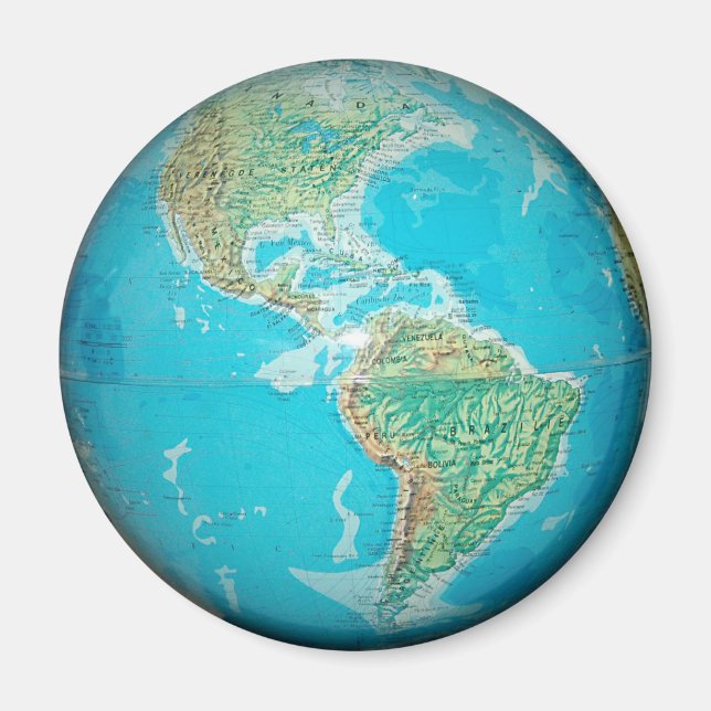 Earth Globe 1 Magnet (Front)
