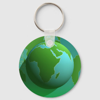 Earth Globe Key Ring