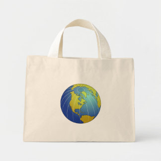 Earth Globe Mini Tote Bag