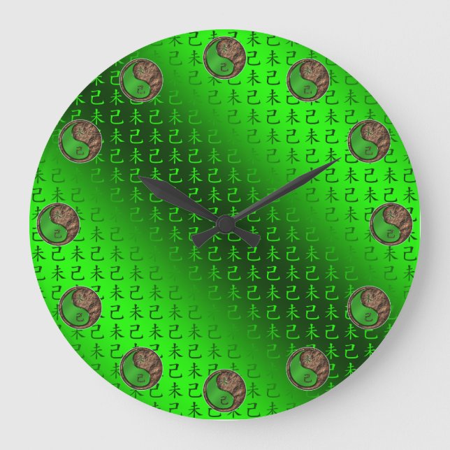 Earth Goat Large Clock (Front)