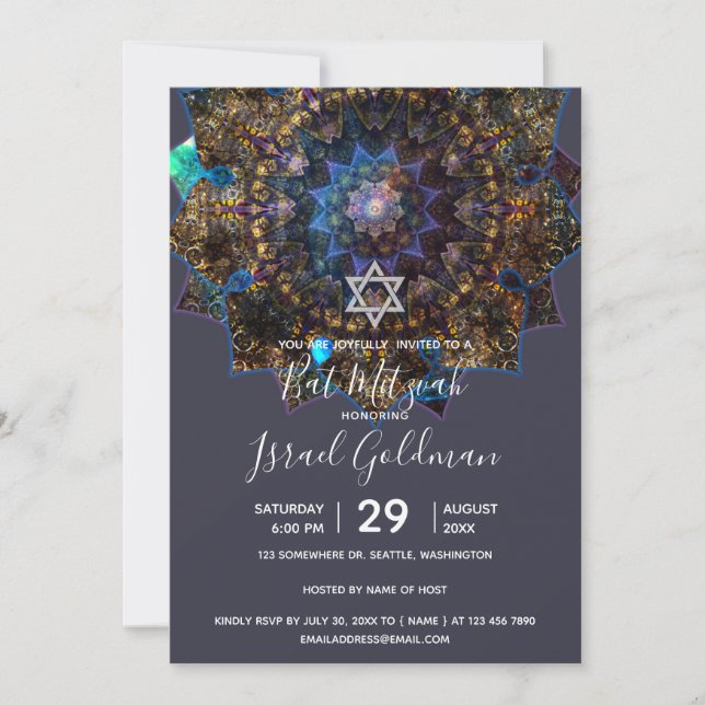 Earth Goddess Mandala Invitation (Front)