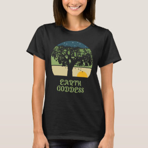 Earth Goddess Vintage Sunset T-Shirt