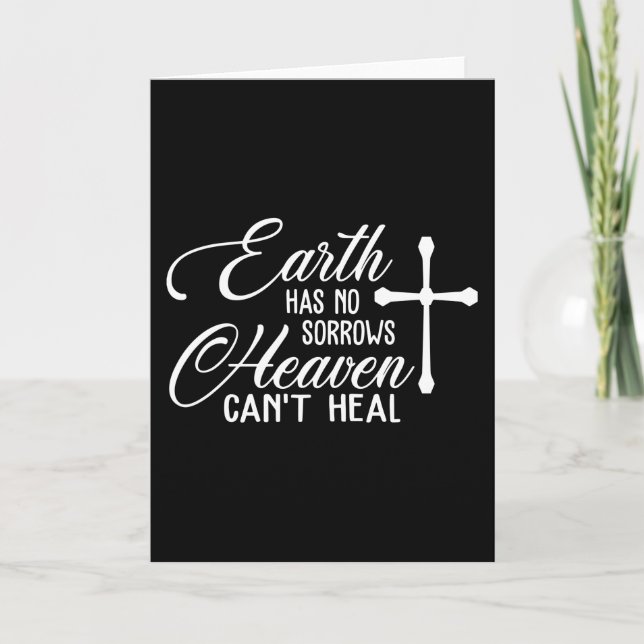 Earth Has No Sorrows Heaven Card (Front)