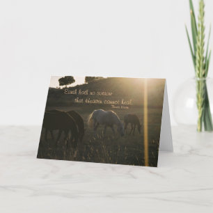 Earth Hath No Sorrow - Sympathy Card